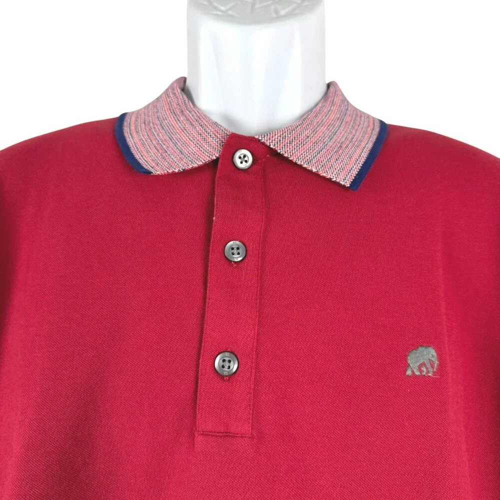 Banana Republic Polo Shirt Mens 2XLT Red Short Sleeve‎ Cotton Blend NWT TP-3538